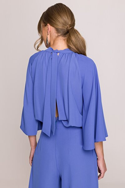 Stylove Salopetă cu mâneci largi și cravată la spate