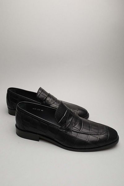 Gondol Ανδρικό Γνήσιο Δέρμα Classic Black Croco 44 Ttx.141