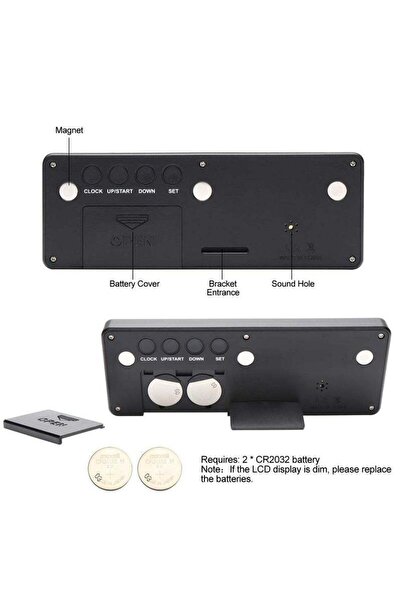 Yelajoy Countdown Timer, Up to 999 Days, Suitable for Holiday Retirement Weddings, Black