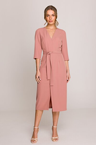 Stylove Rochie midi cu centura in talie