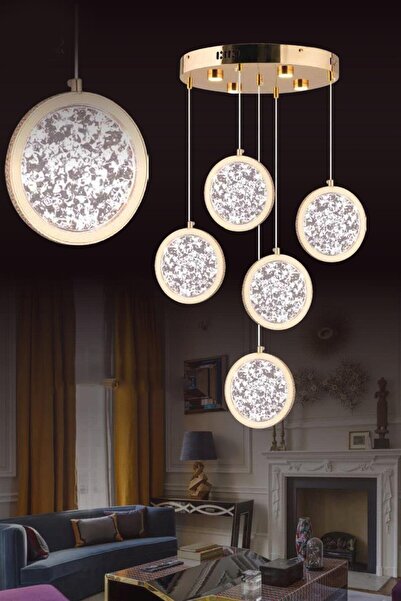 Eys 9w 5'li Gold Sarkıt Led Avize