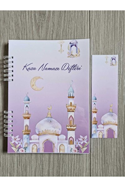 ETİKETİM KAZA NAMAZI DEFTERİ MOR CAMİLİ 5 YILLIK
