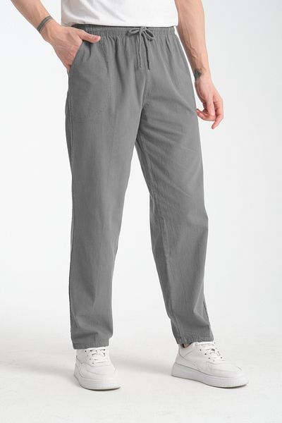 Redline Pantaloni Defy pentru bărbați, cu aspect de in, cu potrivire confortabilă