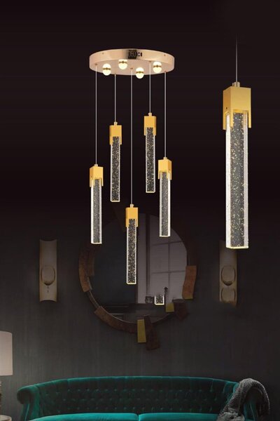 Eys 5w 5'li Gold Sarkıt Led Avize