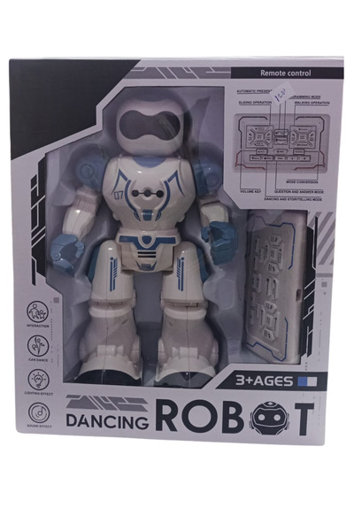 Boratila Toys Hareketli,Sesli,Işıklı,Dansçı Uzaktan Kumandalı Şarjlı Programlanabilir Akıllı Robot