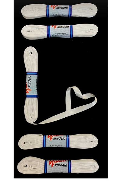 YAKUT White Satin Ribbon 1 cm 10 Meters, Bundle Dowry Special Day Gift Decoration Ribbon