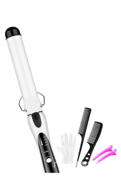 Yelajoy Curling Iron, 25 Mm, With Comb and Hairpin, For Shiny, Frizz-Free Cur...