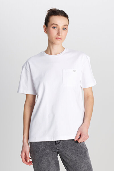 WRANGLER %100 Pamuk Regular Fit Normal Kesim Bisiklet Yaka Cep Detaylı Kırık ...