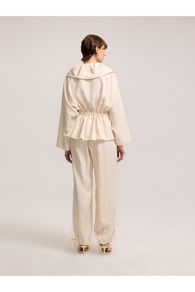 BAQA Light Beige Jacket with Waist Lacing