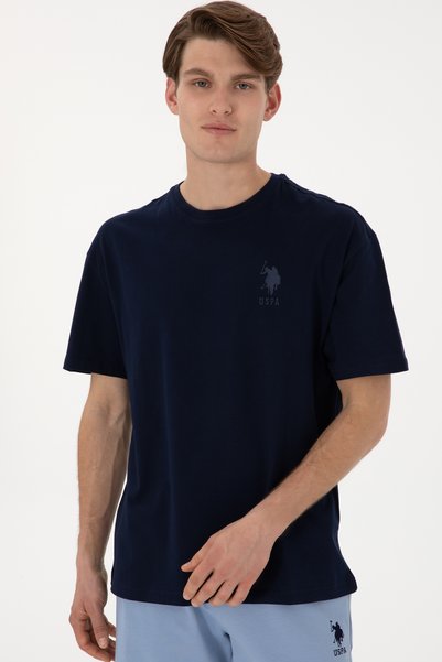 U.S. Polo Assn. Men's Comfort Fit Crew Neck Navy Blue T-Shirt 50305873-Vr033