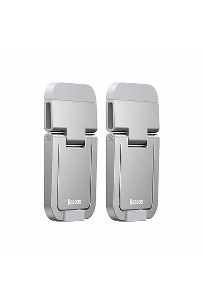 Baseus Set Cleme Pliabile Suport Laptop, Baseus LUZC000012, Fixare Adeziva, Silver