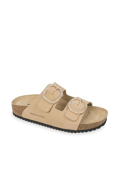 VALLEVERDE Papuci pentru femei / fete VG1571TK Valleverde Nabuk Slipper Corda