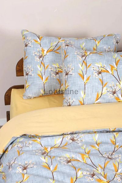 Lotusline Patterned Duvet Cover Set - More Collar Softness with Double Combination