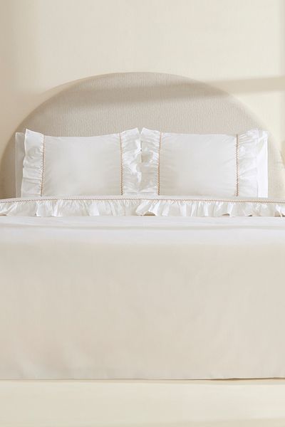 Karaca Home Set cuvertură de pilota dublă Viento 100% bumbac alb
