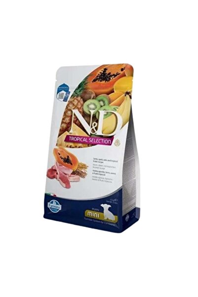 N&D Nd tropical selection köpek 1,5kg mini puppy kuzu etli tropikal meyveli küçük ırk yavru köpek maması