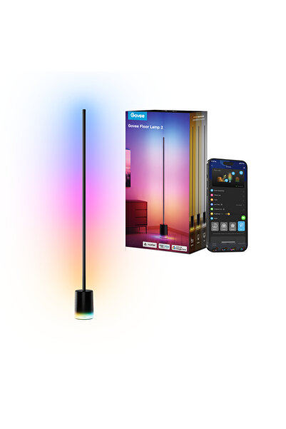 Govee LED Zemin Lambası RGBIC 152 cm, 1725LM, Kısılabilir, 16M Renk