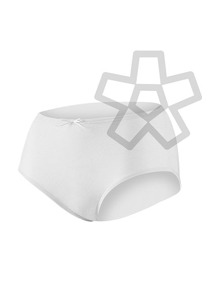 YILDIZ Bamboo Bato Lycra Panties 6 Pack White Star Kod3920