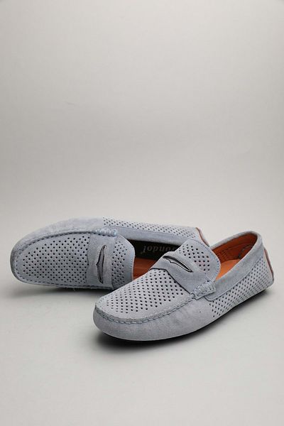 Gondol Loafer clasic pentru bărbați din piele naturală Baby Blue 40 ttx.60118