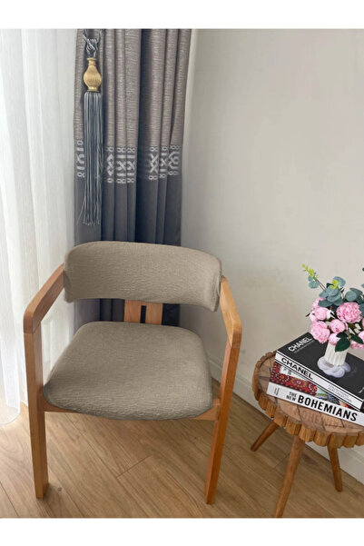 bibaha Jakarlı Sandalye Minder Kılıfı (60X70) (40X70) Iki Parça Sandalye Minderi