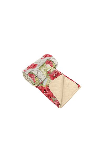 ALCAM Cocolino Quilt, , Red Rosa, 210x220 Cm