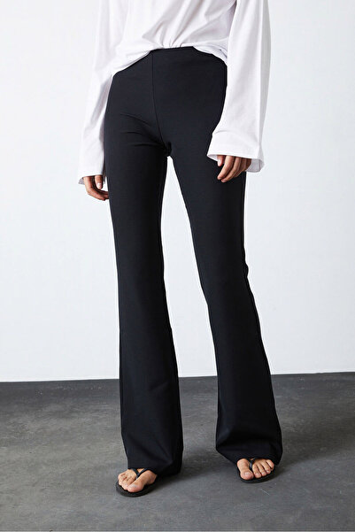 Beyyoglu Orta Bel Flare Pantolon