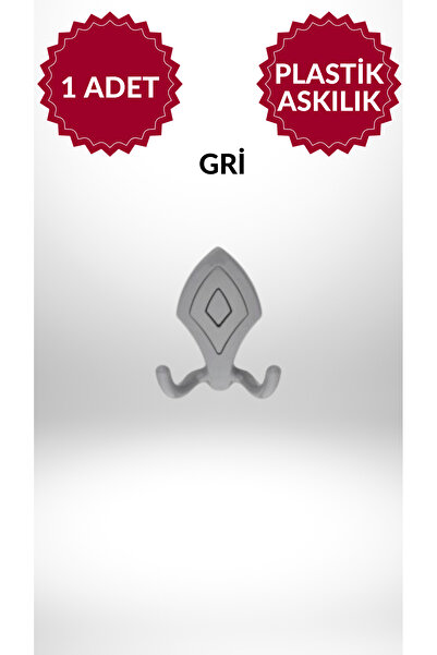 MKLAKS Duvar Vestiyer Portmanto Dolap Elbise Askılığı Gri Plastik Askı askılı...