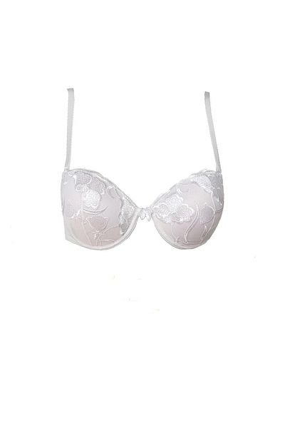 Anıl Supported Embroidery Lace Patterned Bra 3-Piece Cup Set