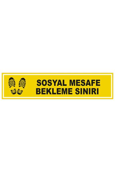 New Jargon Socijalno distanciranje Ograničenje čekanja Žuta nalepnica sa znak...