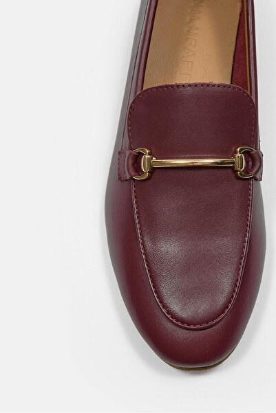 NILUFARR Livia Бордо Справжня шкіра Жіночі лофери