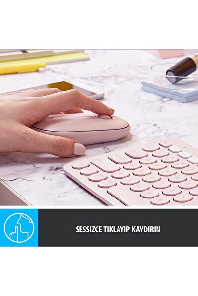 RabbitTech M350 PEBBLE MOUSE FARE 2.4GHZ USB WİRELESS VE BLUETOOTHLU SESSİZ