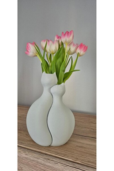 Lunera Accessories Kedili Dekoratif 3D Vazo – Sevimli Kedi Figürlü Modern Tas...