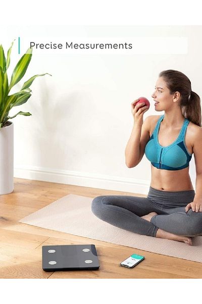 COOYA Body Fat Scale, with Bluetooth, Wireless Digital Bathroom Scale, Weight/Body Fat/BMI