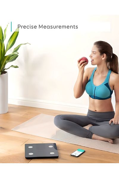 COOYA Smart Scale With Bluetooth, Body Fat Scale, Wireless Digital Bathroom Scale, 12 Measurements
