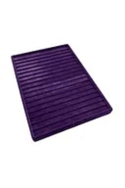 MeGass Dekor Domestic Production Madrid Model Suede Fabric Purple Color 34/24 cm Stepped Drawer Bracelet-Necklace Table
