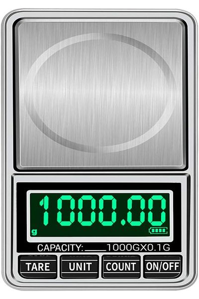 COOYA Digital Scale, Gold Jewelry Scale, Mini, Portable, Precision Balance 1kg/0.1g