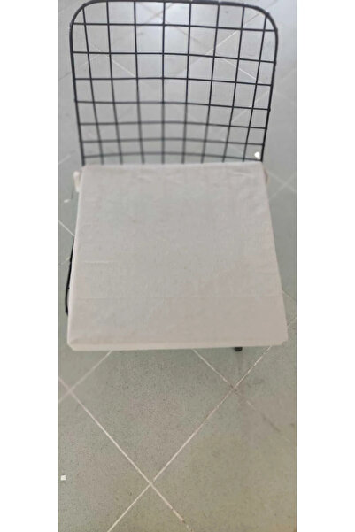 Kumru Çeyiz Süngerli Kare Siyah Sandalye Minderi 40 X 40 Cm | Bahçe Balkon Minderi | Minder