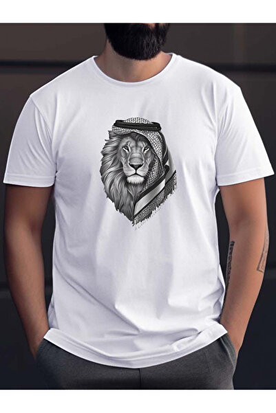 Lider Leather Tricou imprimat din amestec de bumbac și poliester – Elegant, c...