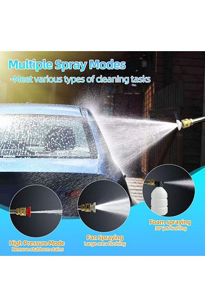 sharpdo Portable Cordless Pressure Washer Lance Car Wash Pump, 18000 mAh Battery, 652 PSI, for Car,Garden