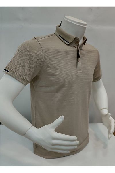 ADVANTE Güncüoglu New Season Slim Fit Polo Collar Men's Sports T-Shirt with Sleeve and Collar Detail
