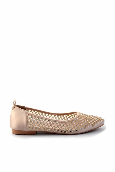 Bambi Bézs női balerinák - K 01015010009   Modell