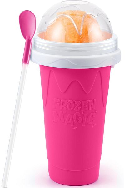 AWH Slushy Cup Frozen Magic Slushie Maker – Fun Squeeze Gadget for All Ages Assorted Colors