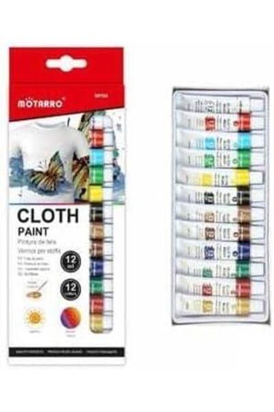 MOTARRO Mp058 Cloth Paint– Fabric Paint for Clothes, Shoes & Textiles, Vibrant Colors, Permanent