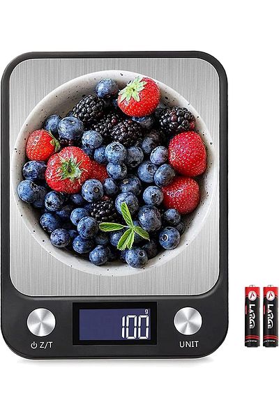 COOYA Digital Kitchen Scale, Multifunction, Precise Graduation LCD Display, Stainless Steel