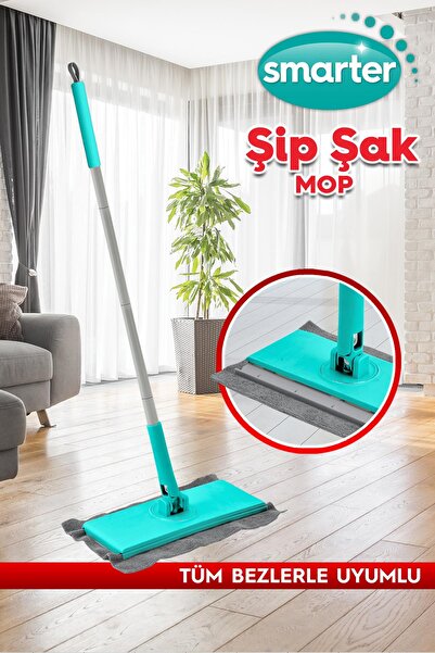 SMARTER ŞİP ŞAK MOP OTOMATİK EL DEĞMEDEN TÜM BEZLERLE UYUMLU TEMİZLİK SETİ PASPAS