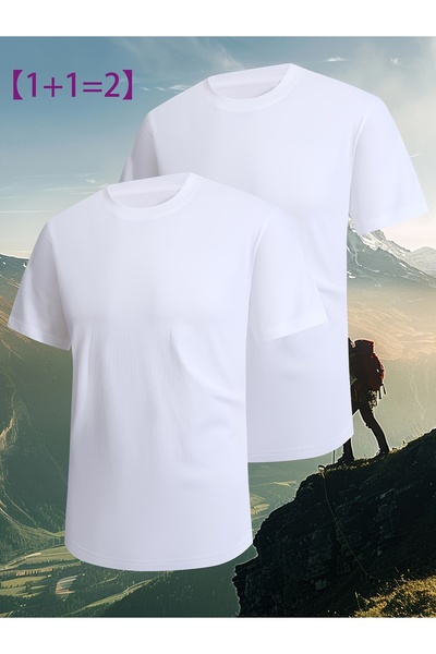 Lider Leather Set de 2 tricouri simple unisex - Design elegant și confortabil "