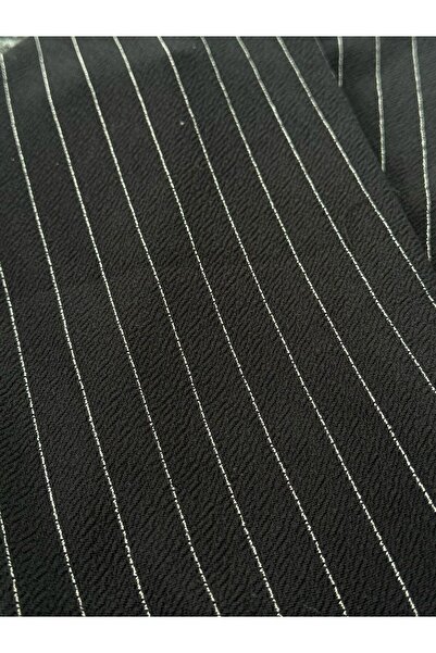 Altamira Men's Black Striped Oversize Shirt Bottom Set