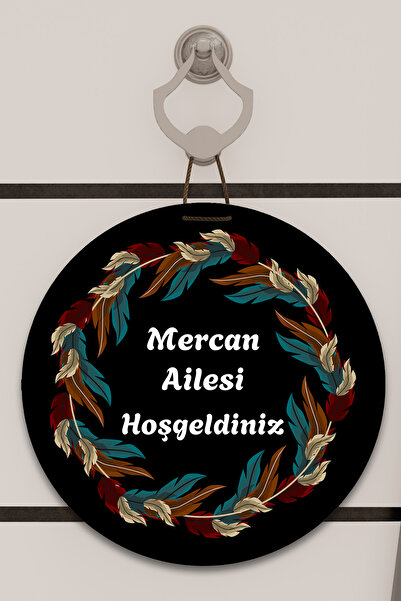 Dormot Home Decor de ușă cu imprimare digitală neagră, cu model de pene color...