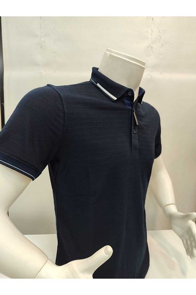 ADVANTE Güncüoglu New Season Slim Fit Polo Collar Men's Sports T-Shirt with Sleeve and Collar Detail