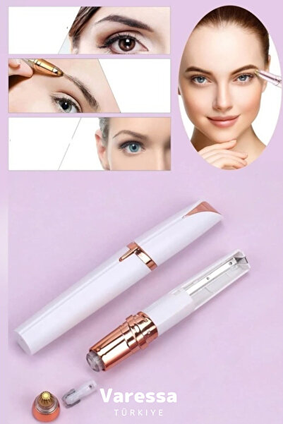 VARESSA Premium Özel Kalem Tipli Taşınabilir İnce Ucuyla Temiz Yüz Için Tüy A...