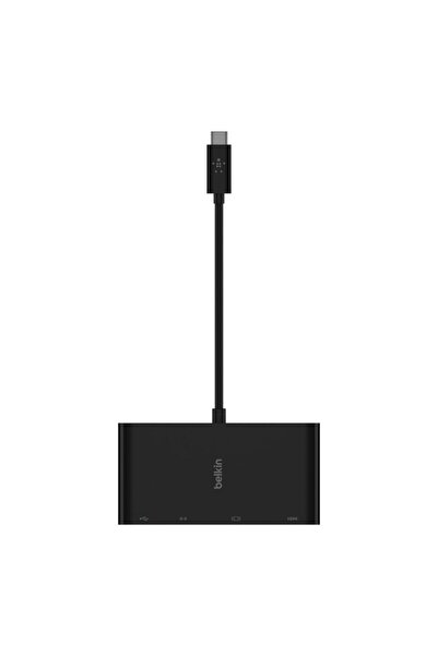 Belkin Docking station Belkin AVC005BTBK, USB-C la USB-A, Ethernet, VGA, HDMI (Negru)